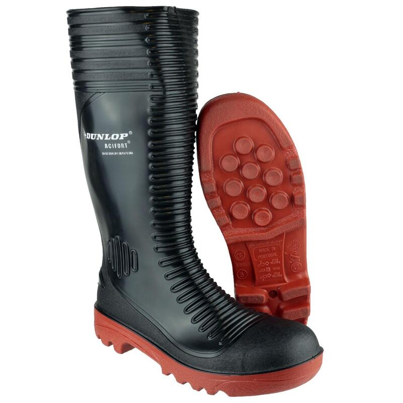 Botas de agua Impermeables Dunlop Acifort Ribbed Full Safety Negro