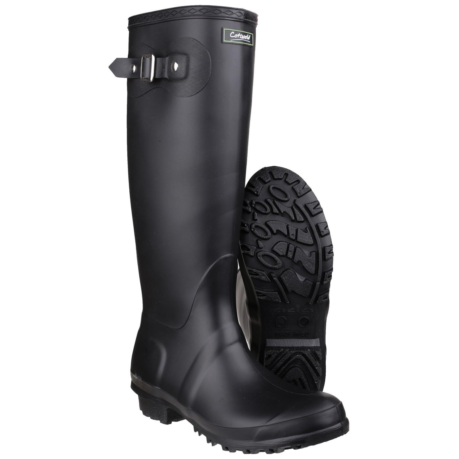 Sandringham Plain PVC Wellingtons BLACK 4/5