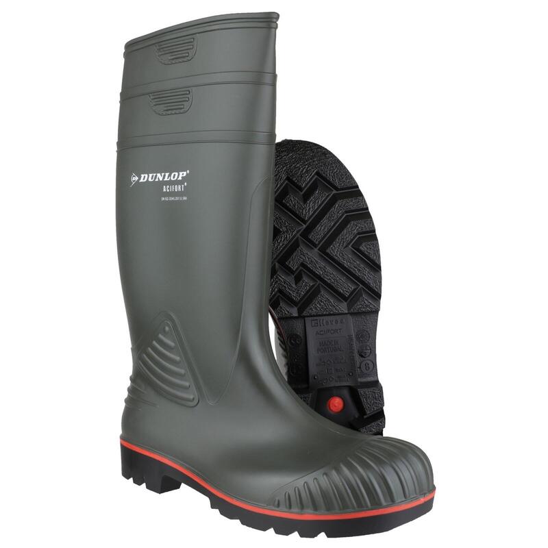 Botas de agua Impermeables Dunlop Acifort Heavy Duty Full Safety Verde