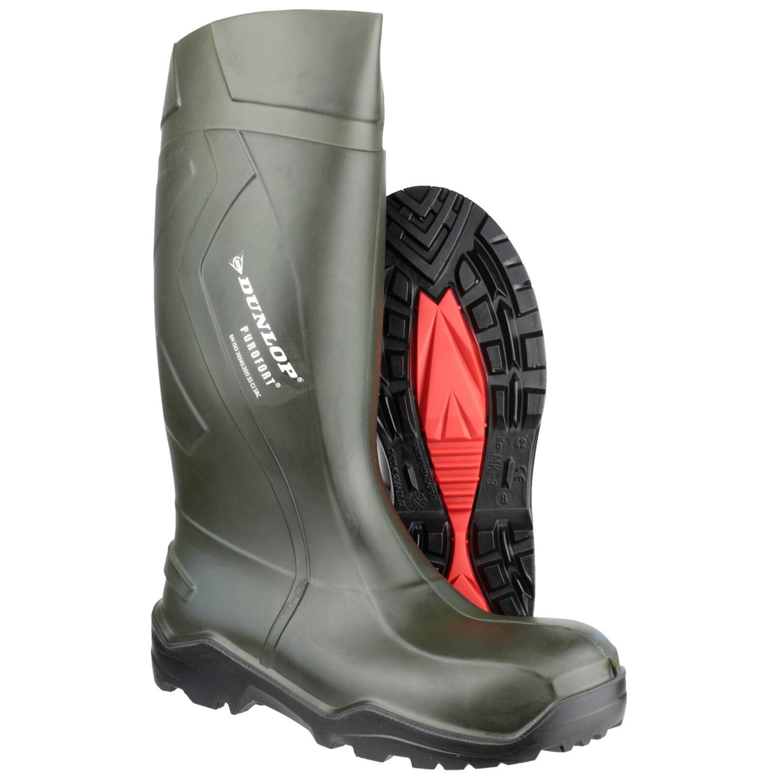 Galocha Impermeável Dunlop Purofort + Full Safety Verde 4/7