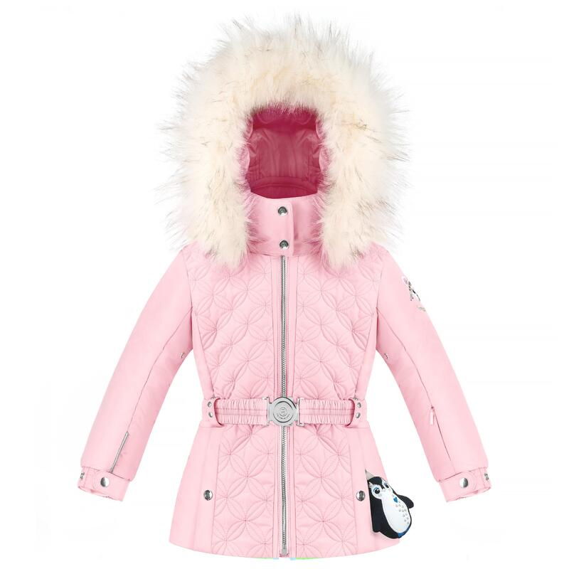 Pimienta blanca 1003 Chaqueta tradicional acolchada rosa de niña