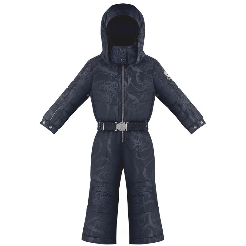 Combinaison De Ski Embossée Poivre Blanc 1030 Embo Gothic Blue Fille