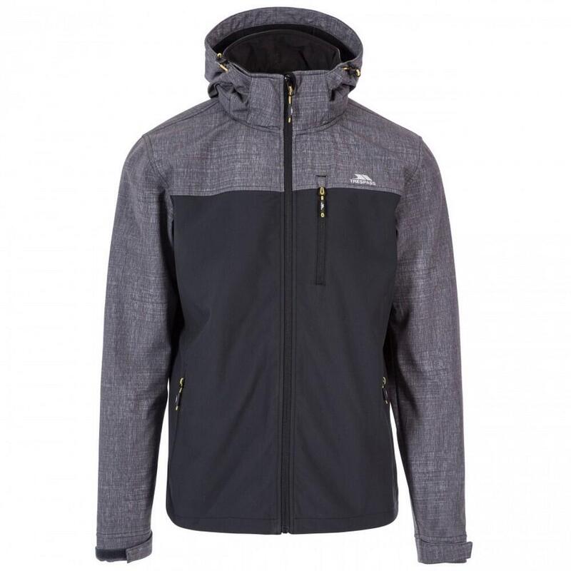 Heren Abbott Softshell Jas (Zwart/Grijs)