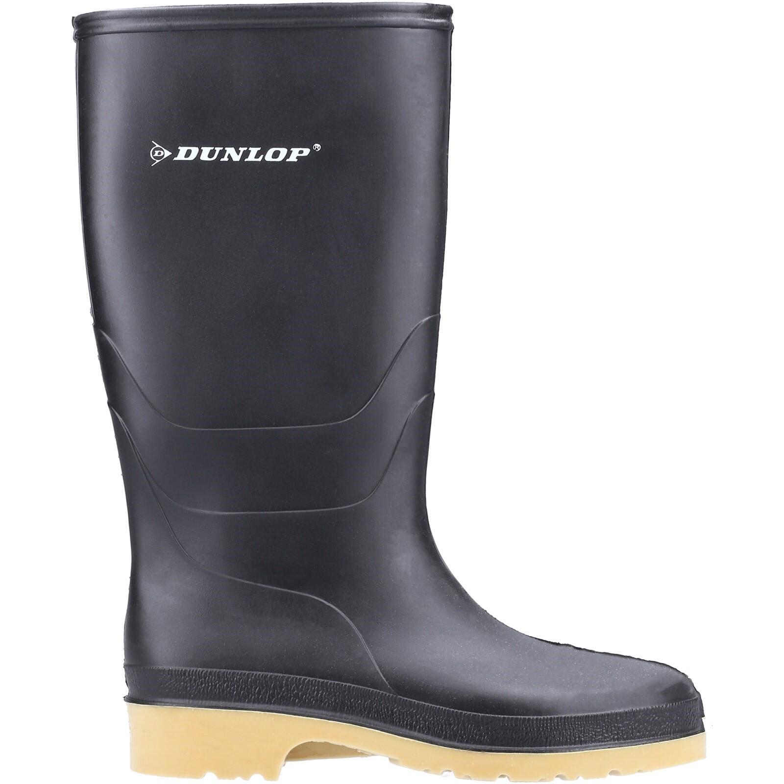 DUNLOP Dulls Plain PVC Wellingtons BLACK