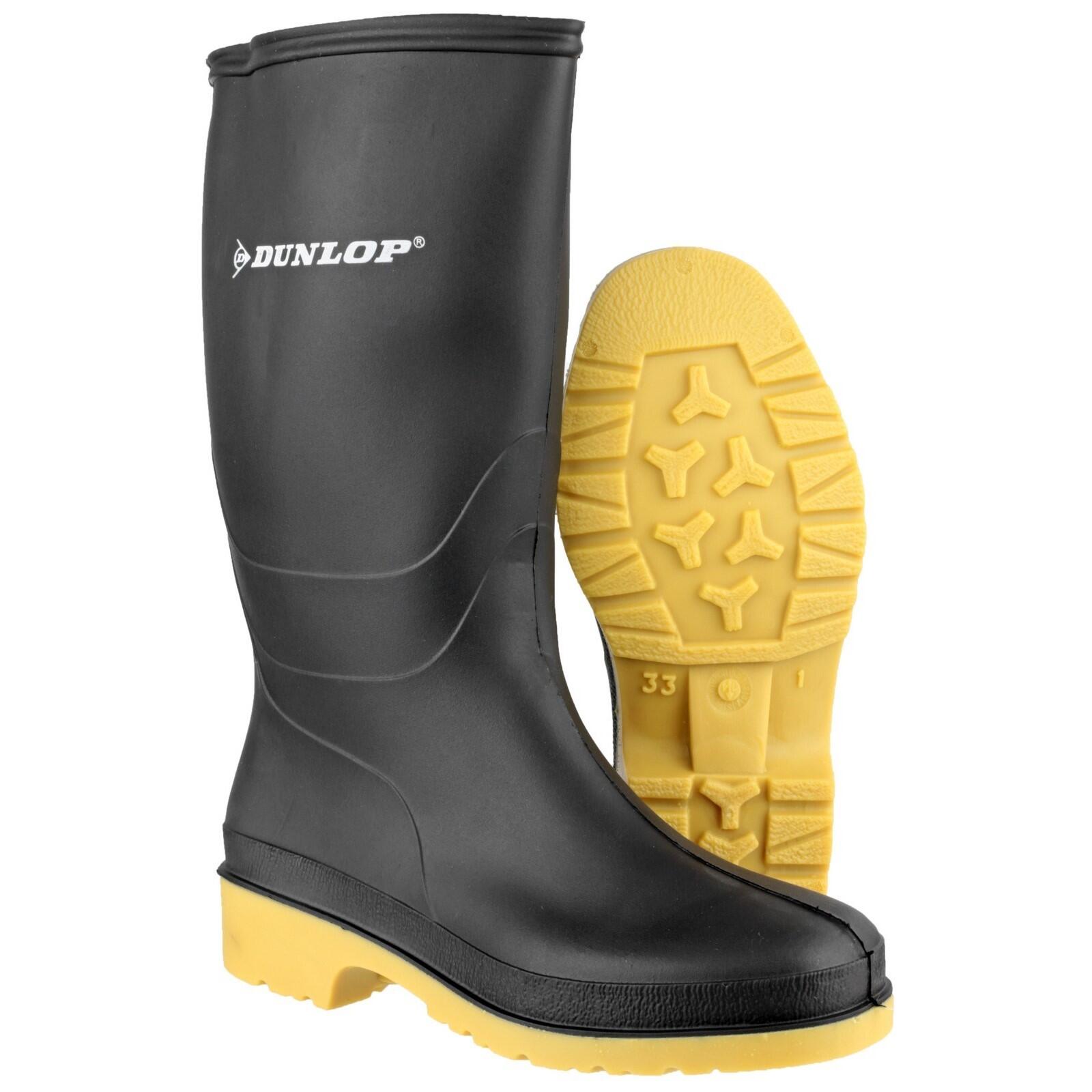 Dulls Plain PVC Wellingtons BLACK 4/5