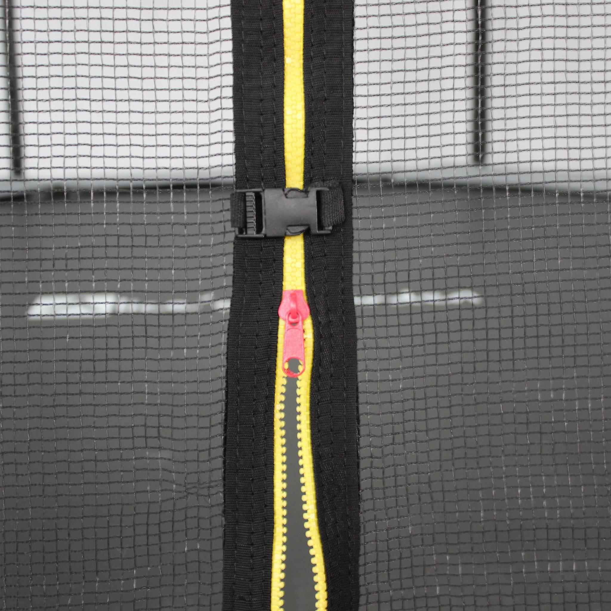 Trampoline 490cm gris avec filet de protection - 4m | sweeek 5/6