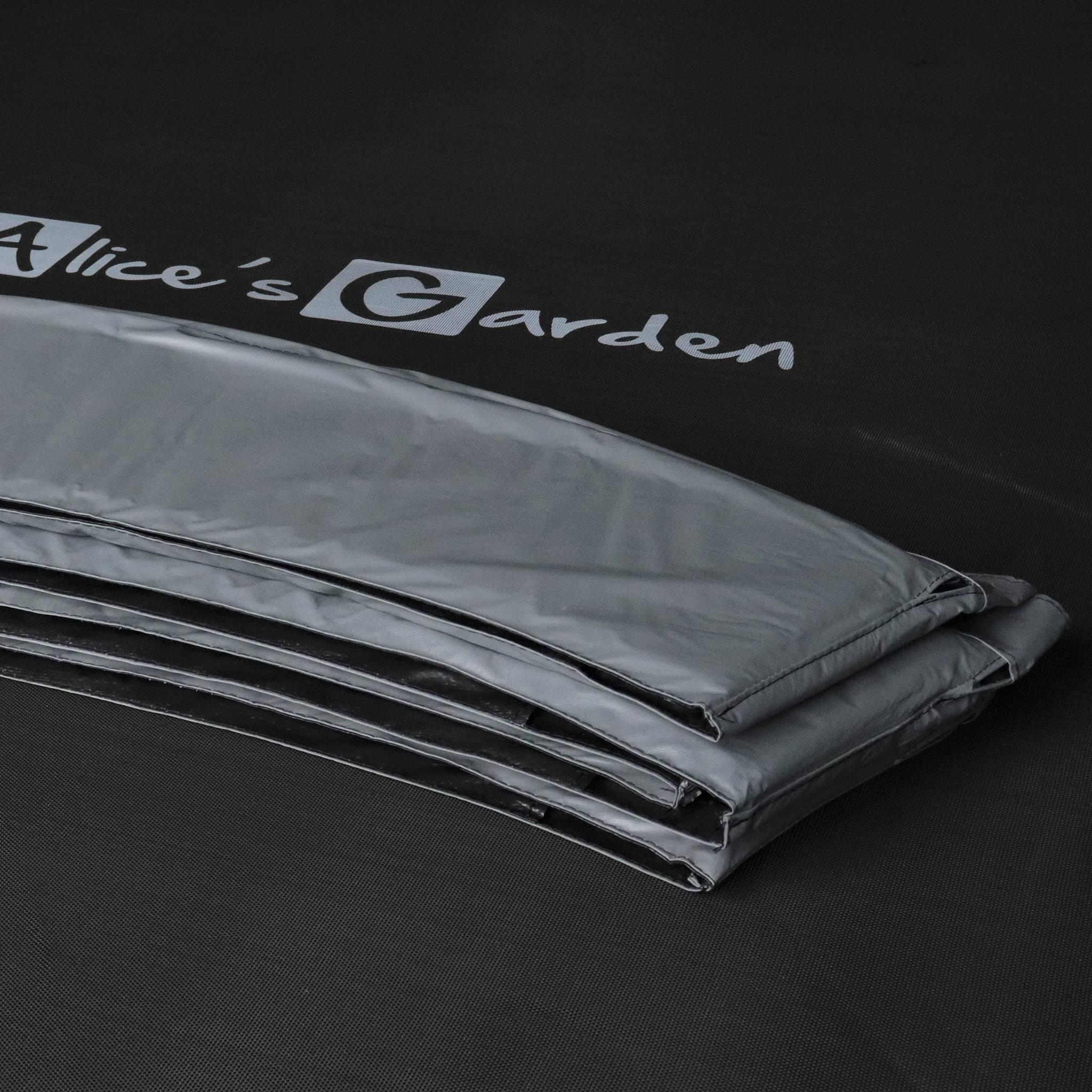 Cama elástica con red interior de 370cm, Gris 5/5