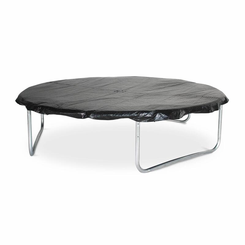 Trampoline 250cm - Pluton XXL bleu avec filet, échelle, bâche, filet