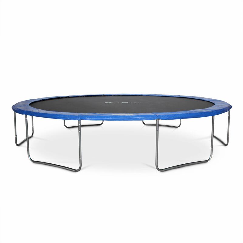 Trampoline 490cm - Jupiter bleu avec son filet de protection - Trampoline de