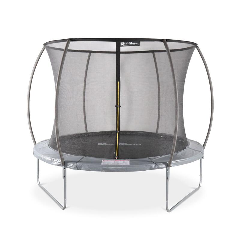 Cama elástica redonda 305 cm gris con red de seguridad interna - Mars INNER -