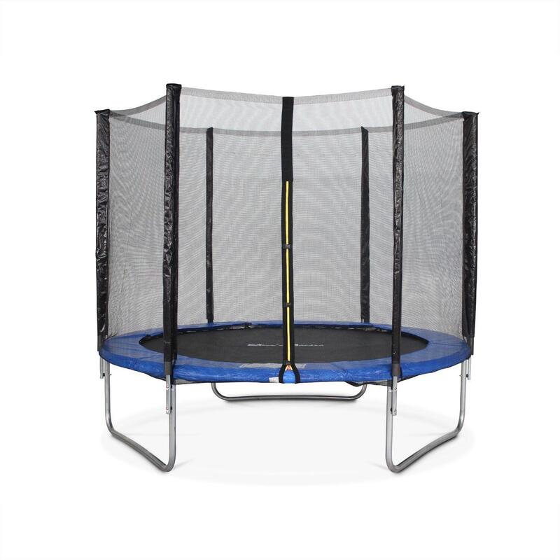 Camas elásticas 245 cm, trampolín para niños, hasta 100kg, Azul