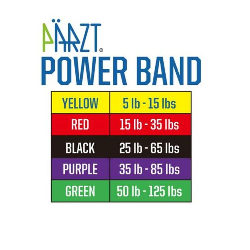 Power band 208cm x 6.35mm (Yellow) - 5lbs-15lbs