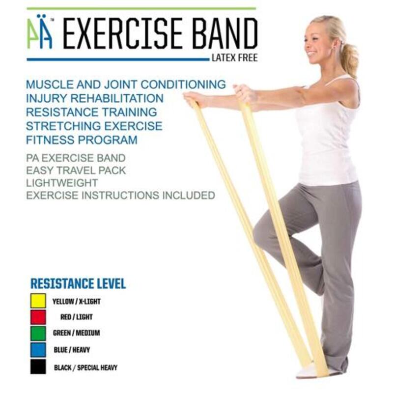 Exercise band Extra Light 25m long (3.3lb/1.49kg) Yellow