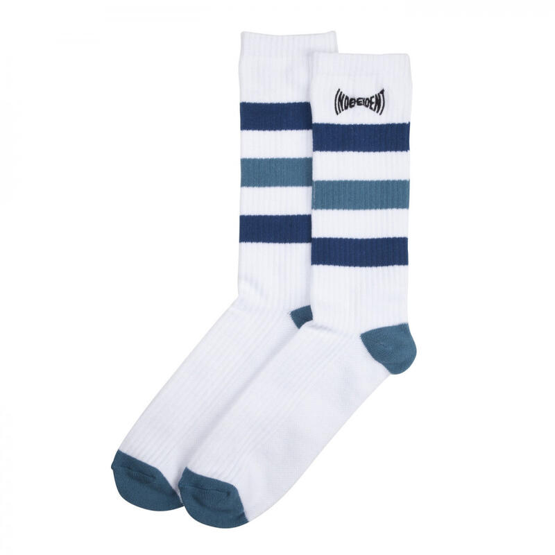 Span stripe socks, White