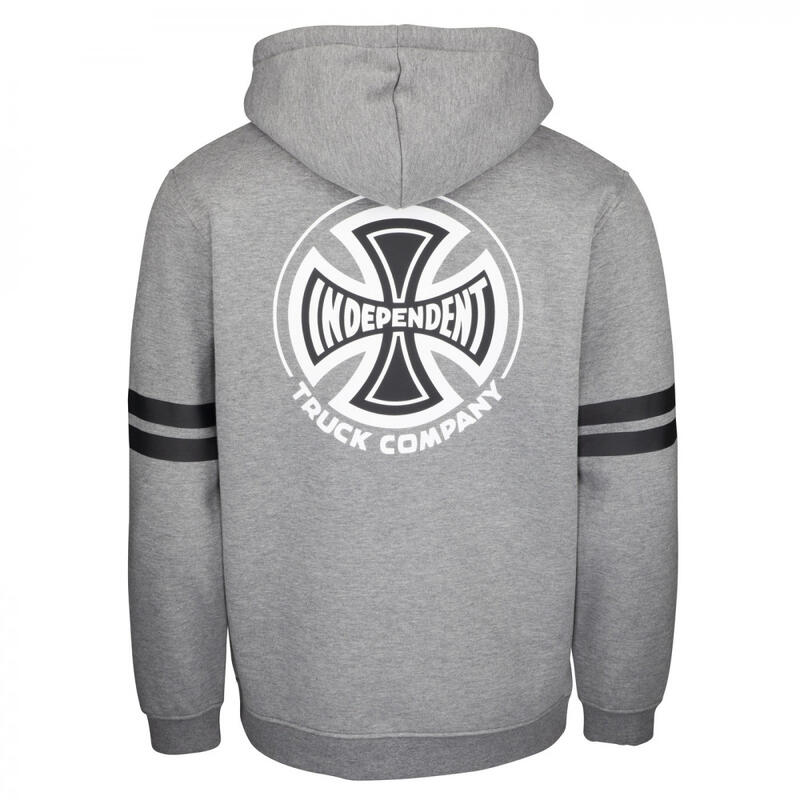 SWEAT HOMME B/C GROUNDWORK HOOD DARK HEATHER