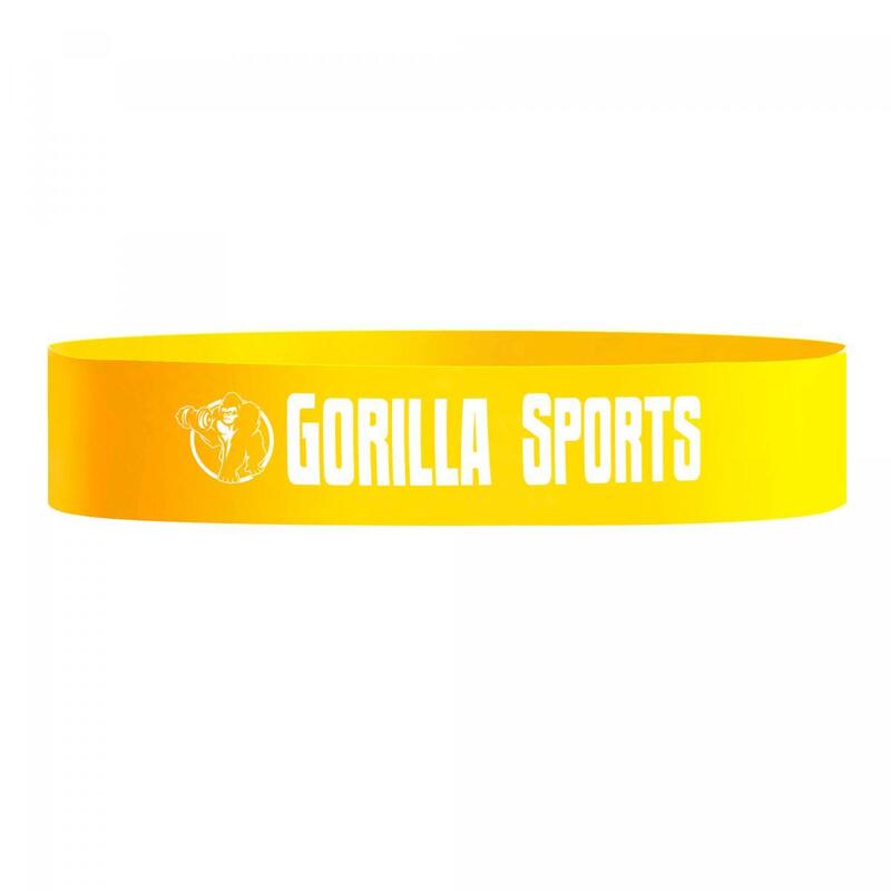 Gorilla Sports Fitnessband - Geel - 0,6 mm