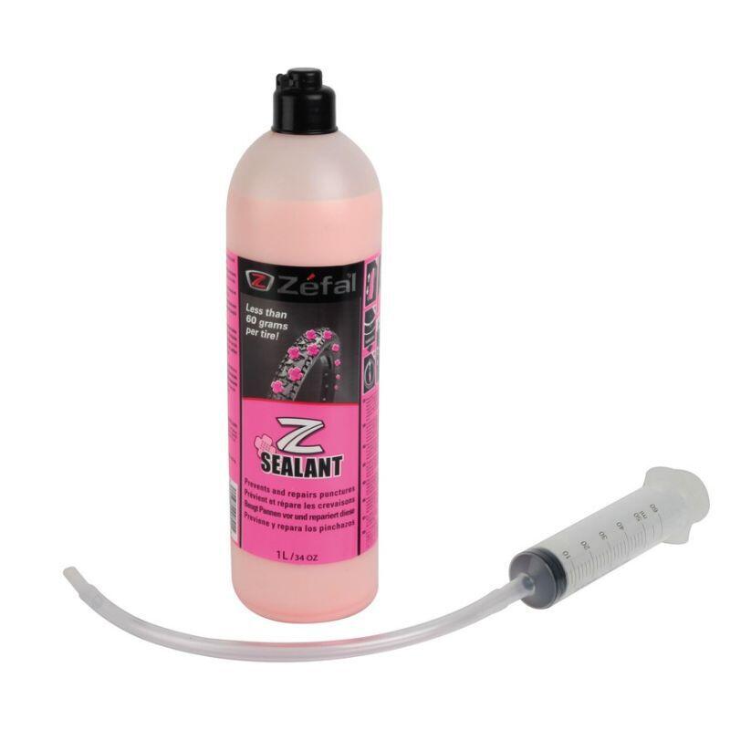 Liquide scellant z anti-crevaison tubeless avec seringue et tuyau 1L Zefal