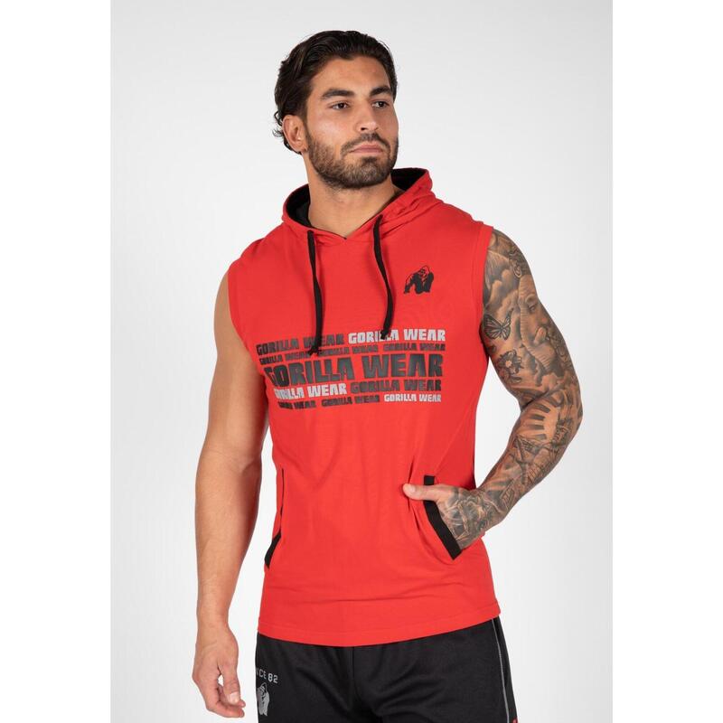 Hooded t-shirt - Melbourne - Rot