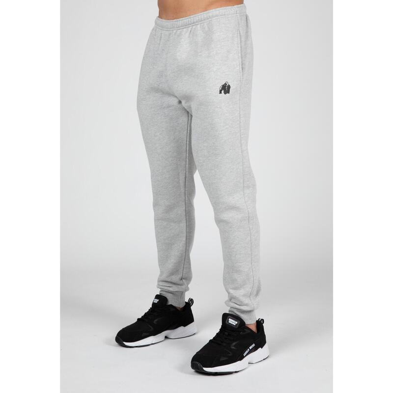 Pantalón Chándal Fitness Largo Hombre GORILLA WEAR Kennewick Gris