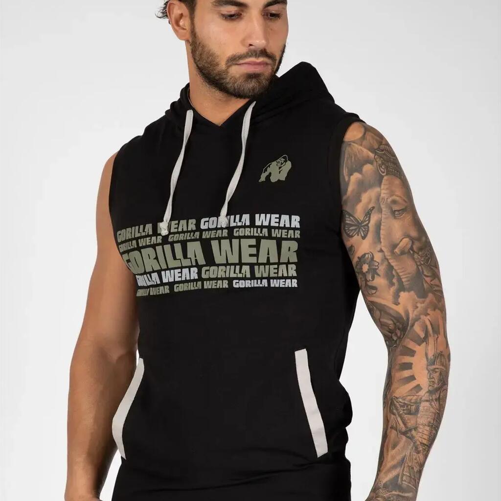 Sleeveless hooded T-shirt Gorilla Wear Melbourne