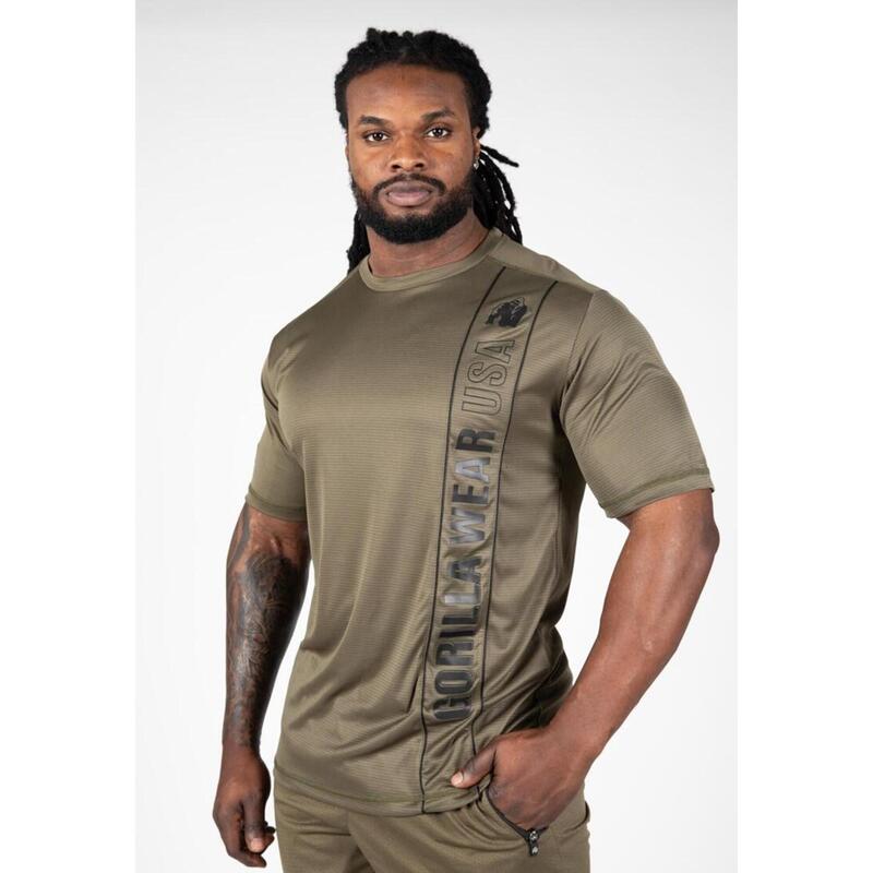 T-Shirt Gorilla Wear Branson - Noir/Vert Armée