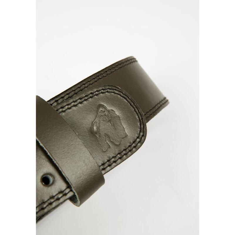 4 Inch Padded Leather Lifting Belt - skórzany pas kulturystyczny z klamrą