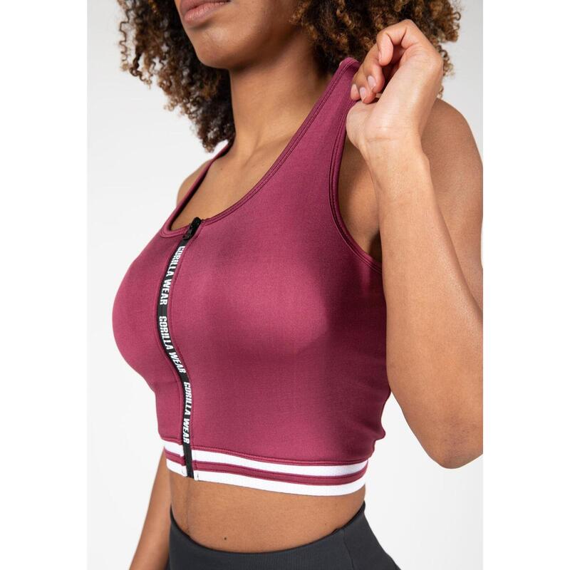 T-shirt à manches courtes - Mesa Zip Front Crop Top