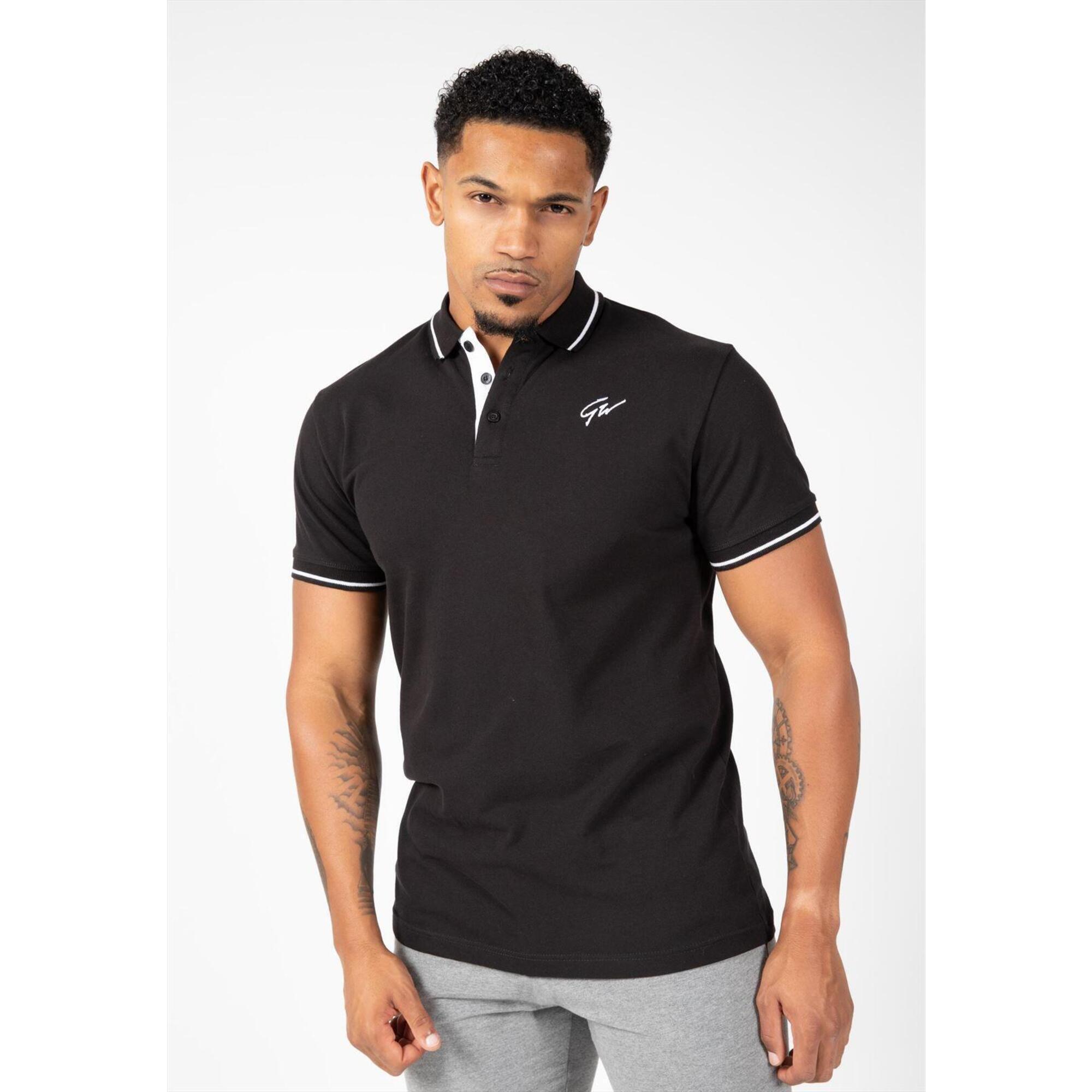 GORILLA WEAR Delano Polo- Nero/Bianco