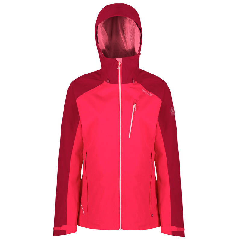 Womens/Ladies Birchdale Waterproof Shell Jacket (Neon Pink/Dark Cerise)