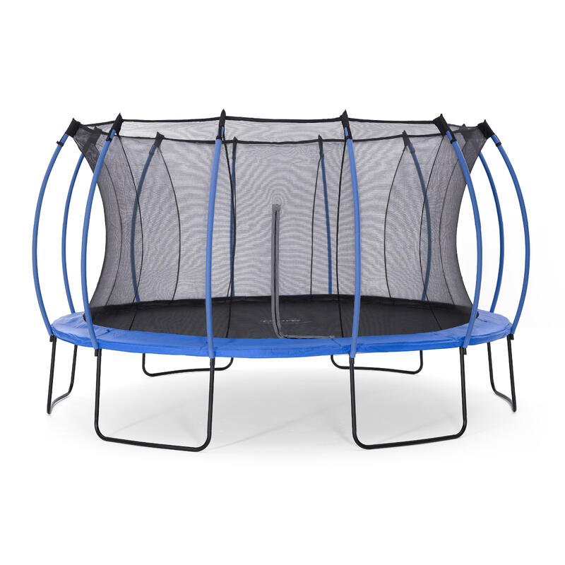 Plum Springsafe Trampolin Colours 426 cm mit Sicherheitsnetz, blau