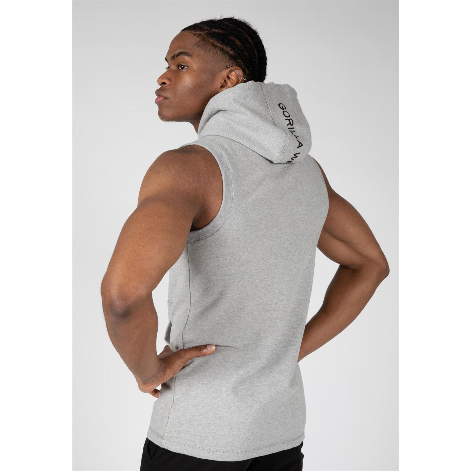 Lincoln Felpa senza maniche con cappuccio Grau M GORILLA WEAR Decathlon