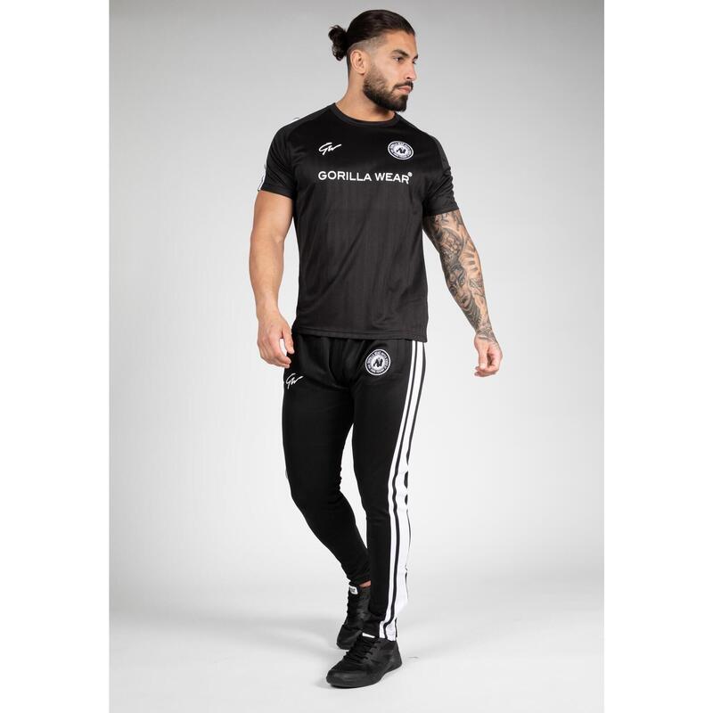 Pantalón Chándal Fitness Largo Hombre GORILLA WEAR Stratford Negro