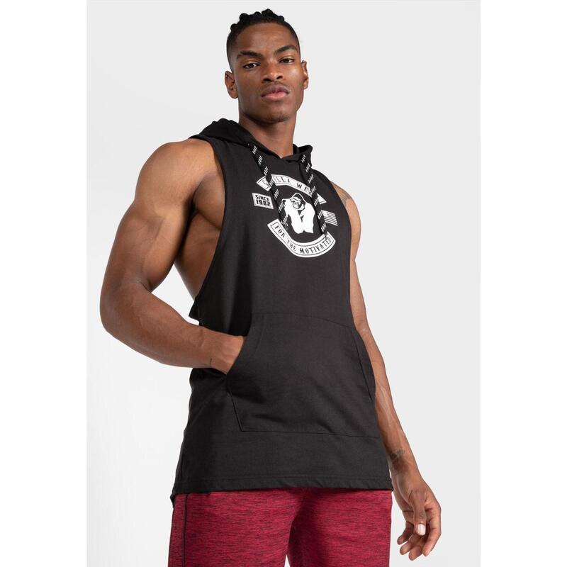 Tank Top fitness męski Gorilla Wear Lawrence Hooded z kapturem