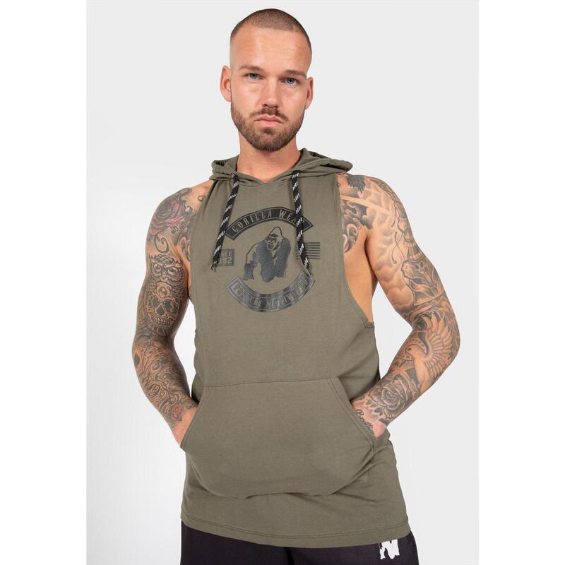 Tank Top fitness męski Gorilla Wear Lawrence Hooded z kapturem