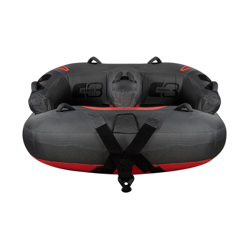 Bouée tractée pneu gonflable bateau Seanatic Rasch pour 3 personnes