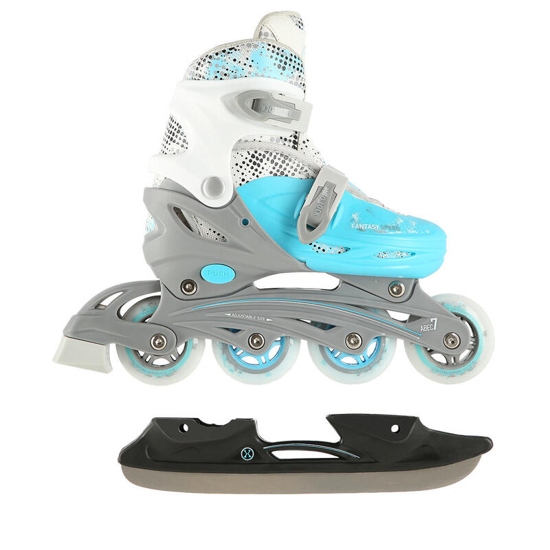 Patinele cu role pentru copii cu lamă de hochei 4-în-1 Nils NH18331
