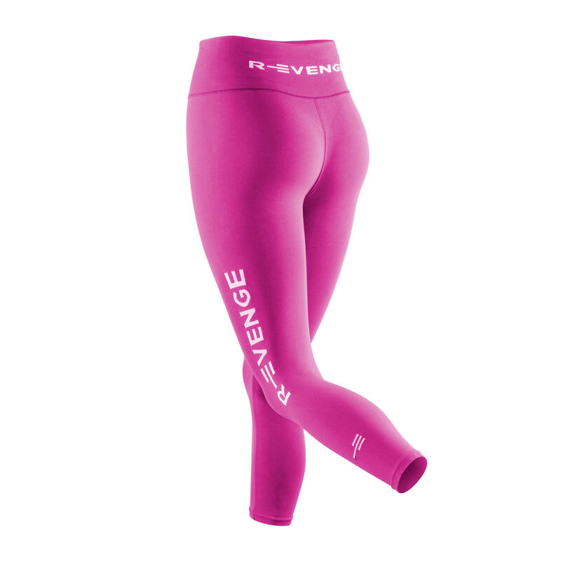 Leggings technique push up Q-Skin femme Fitness Running Cardio Yoga fuchsia