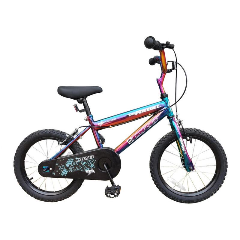 Dallingridge Young Rebel Kids 16In Pavement Bike - Anodised Neo Chrome Jet Fuel