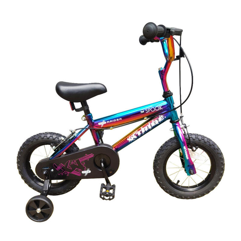 XN Tribe Spook Kids 12In Pavement Bike - Anodised Neo Chrome Jet Fuel