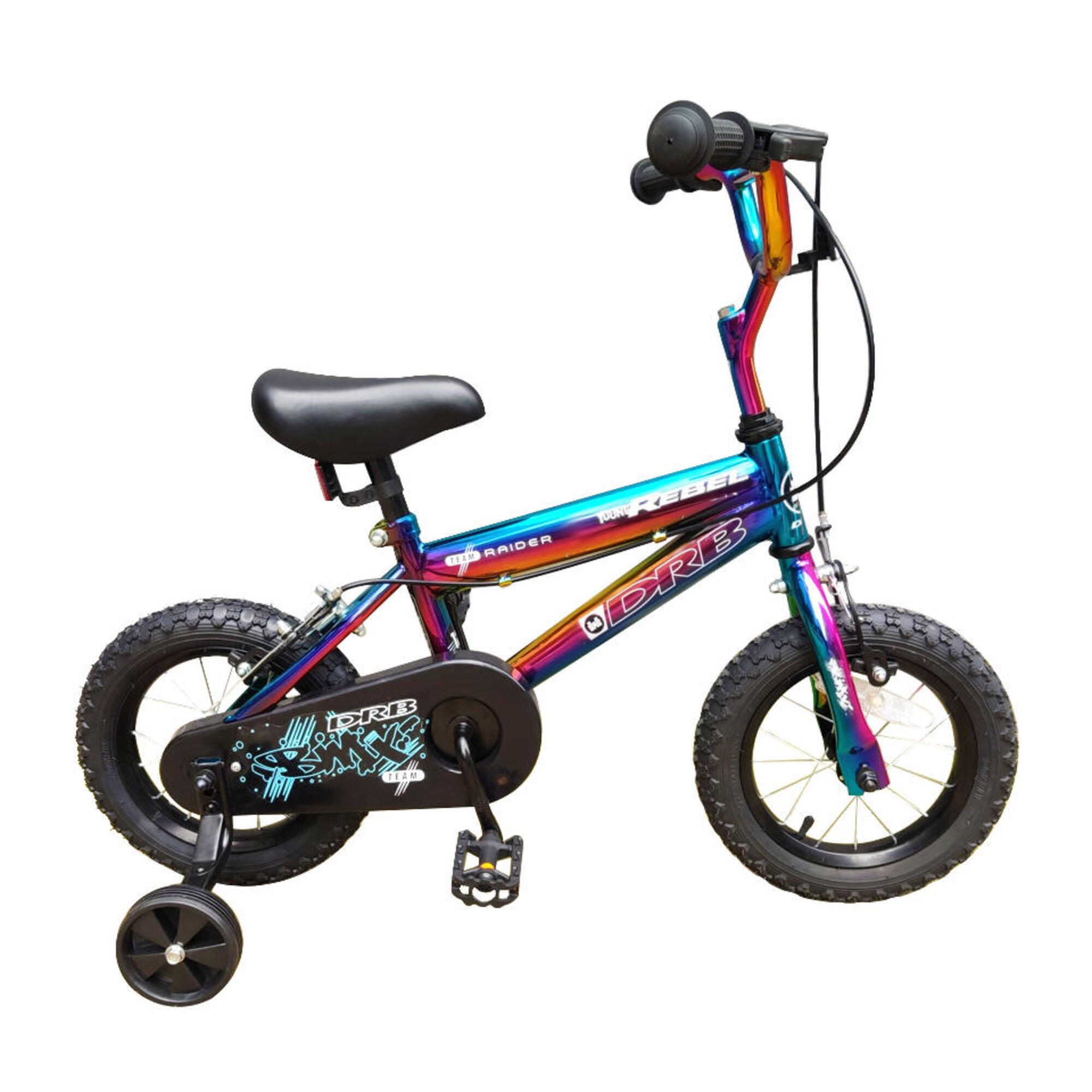 Dallingridge Young Rebel Kids 12In Pavement Bike - Anodised Neo Chrome Jet Fuel 1/1