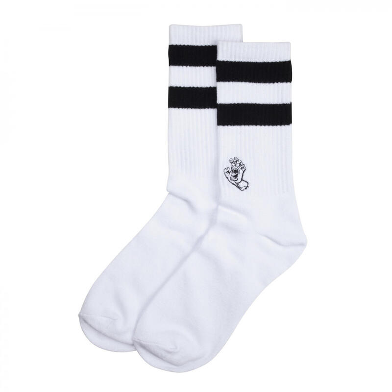CHAUSSETTES HOMME MINI MONO HAND TWIN STRIPE SCK WHITE
