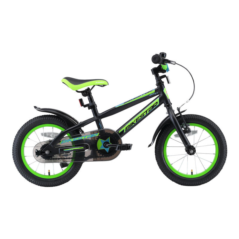 Bikestar kinderfiets Urban Jungle 14 inch turquoise/paars