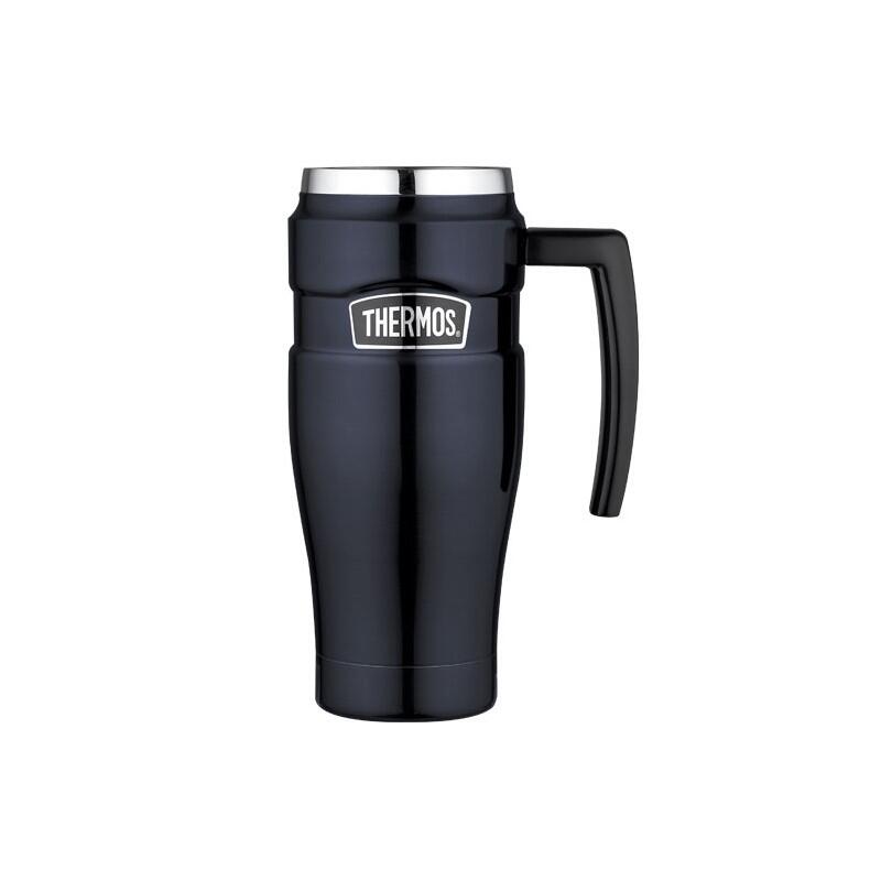 Kubek termiczny Thermos z uchwytem 470 ml ciemnoniebieski