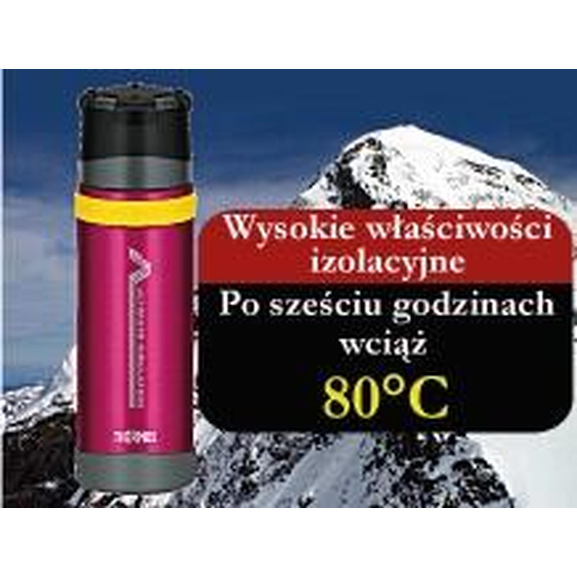 Termos z kubkiem Thermos do warunków ekstremalnych 900 ml bordowy