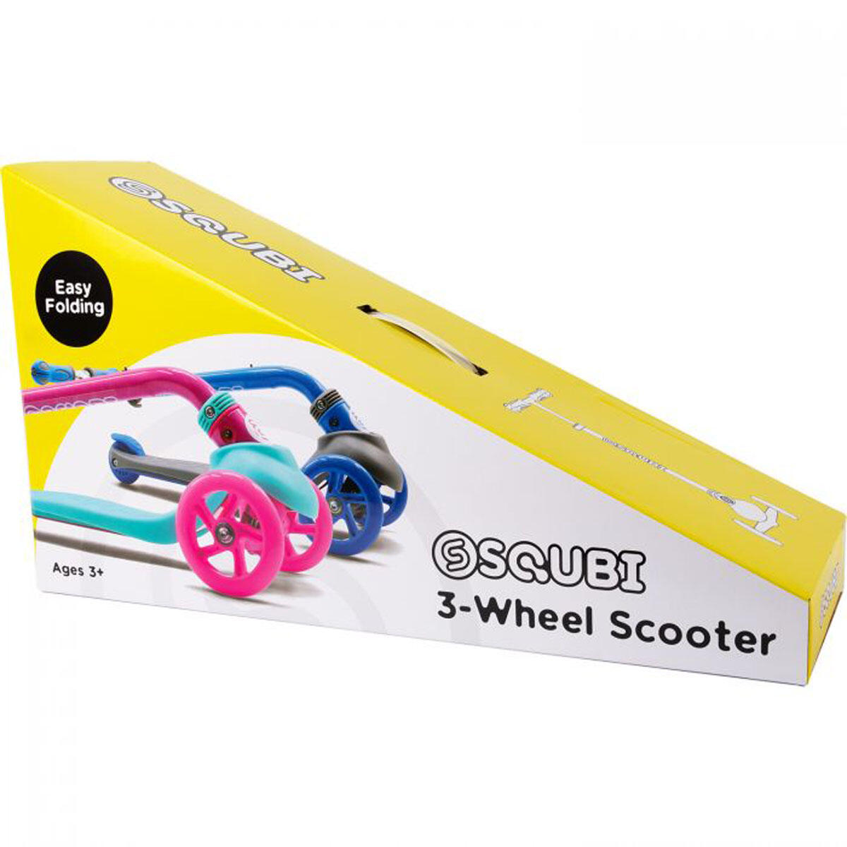 SQUBI 3 Wheel Scooter Pink 4/4