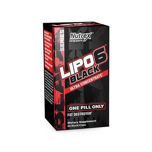 Spalacz tłuszczu Nutrex Lipo 6 Black Ultra Concentrate 60black caps Yoh USA