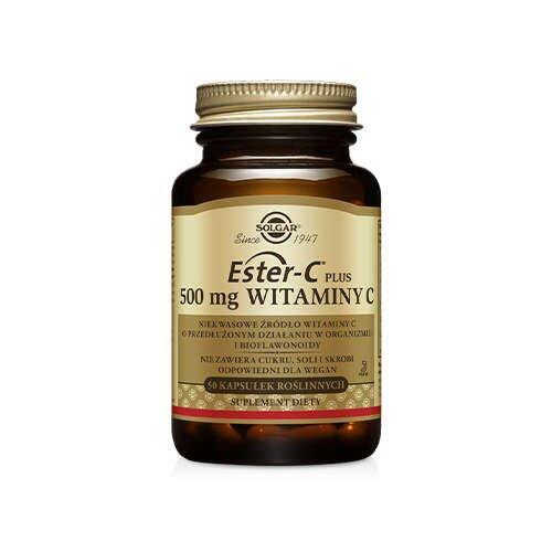 SOLGAR Ester-C Plus 500mg Vitamina C 50 Cápsulas Vegetales