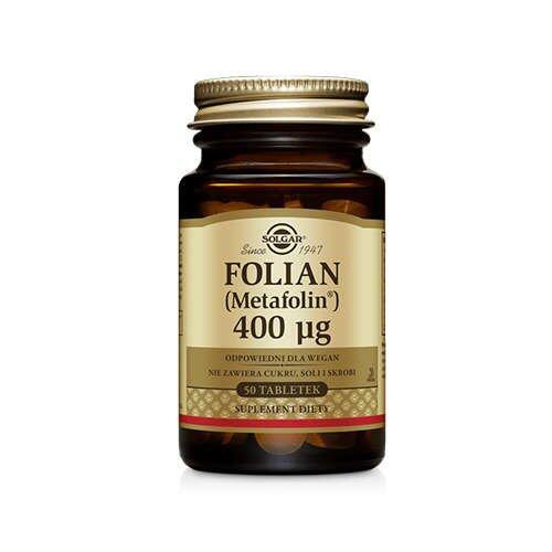 SOLGAR Folato (como Metafolin) 400mcg 50 comprimidos