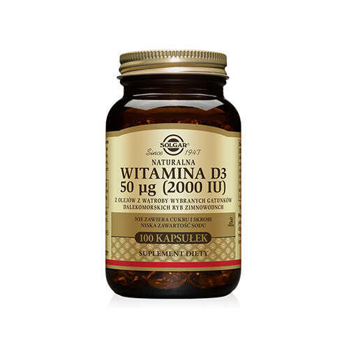 SOLGAR Vitamina D3 1000iu (25µg) 100 Cápsulas Blandas