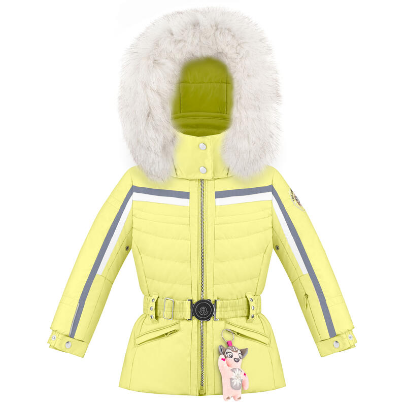 Chaqueta de esquí para niña White Pepper 1002 Aurora Yellow